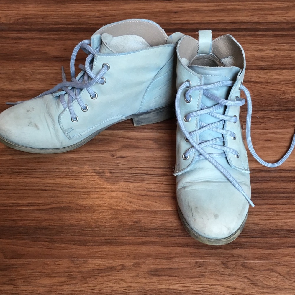 Leather booties
